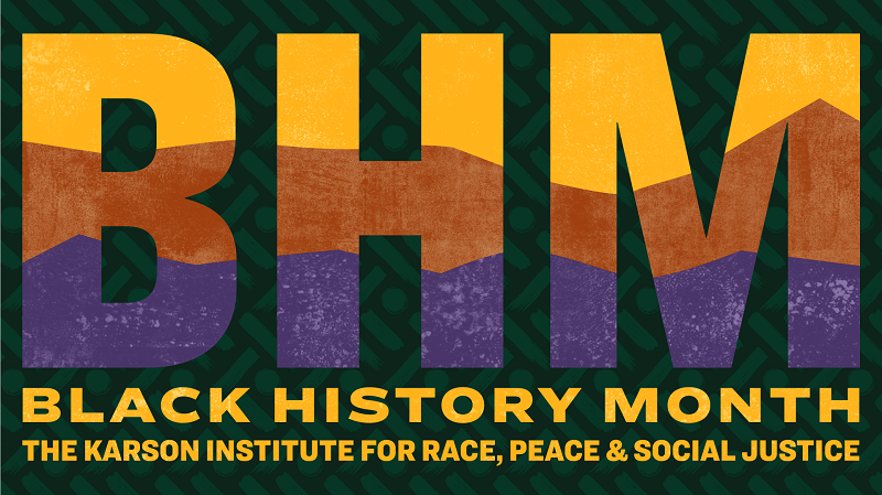 Black History Month promotional image for Karson Institute event