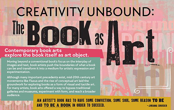 Title panel from the exhibition "Creativity Unbound: The Book as Art"
