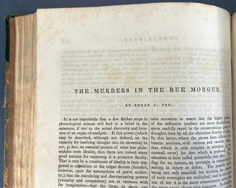 First page of The Murders in the Rue Morgue